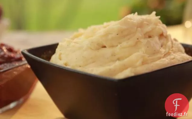 Pommes De Terre Écrasées au Fromage de Chèvre