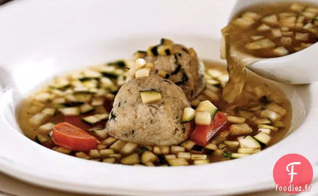 Soupe de Poulet aux Boules de Matzo