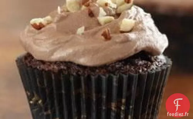 Cupcakes Brownie à la Crème au Beurre aux Noisettes