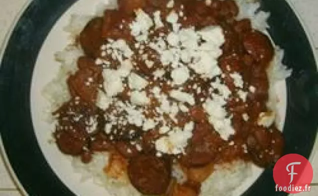 Soupe aux Haricots Pinto et aux Saucisses