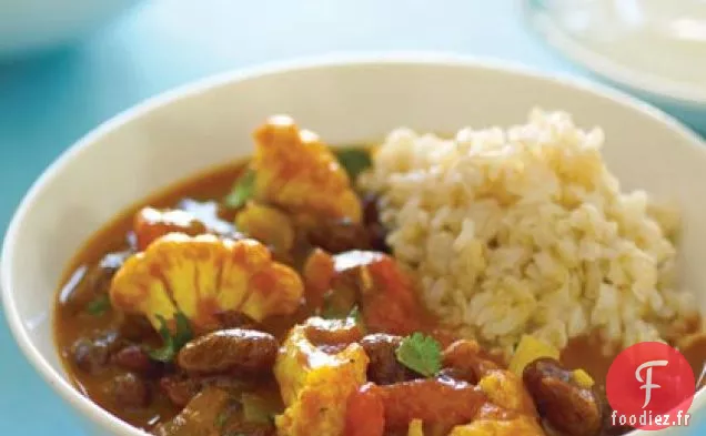 Haricots Rouges au Curry et Chou-fleur (Rajma Masala)