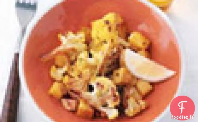 Chou-Fleur et Pommes de Terre aux Épices Indiennes