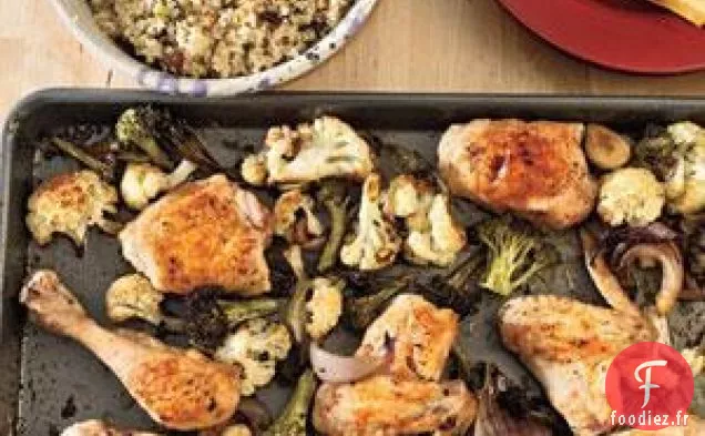Poulet Rôti Et Légumes