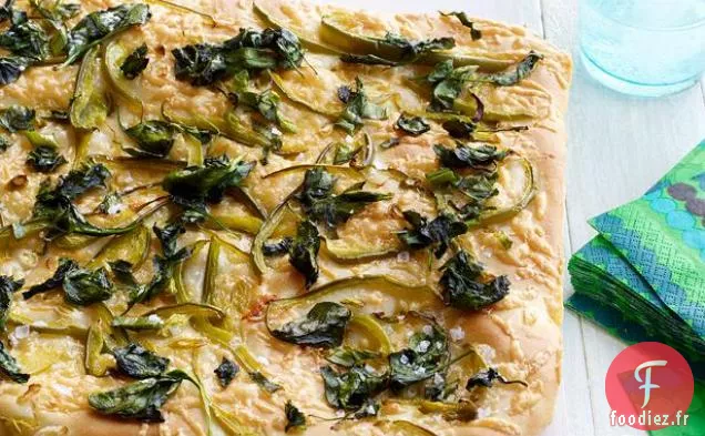 Pain Plat aux Épinards et au Fromage