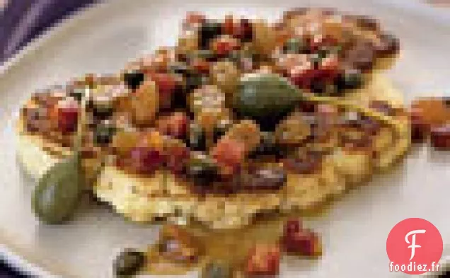 Bistecche de Chou-fleur à la Pancetta et aux Câpres