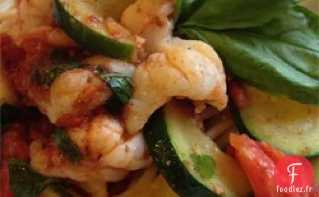 Pâtes Bucatini aux Crevettes et aux Anchois