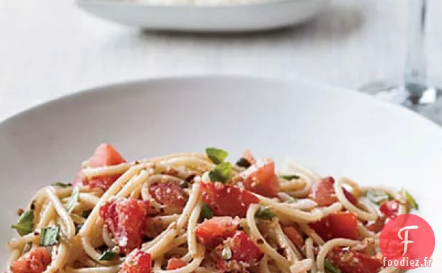 Bacon et Fromage Fond avec du Cresson à l'Ail