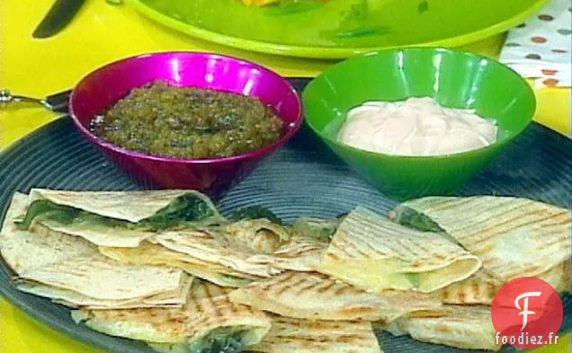 Quesadillas au Chili Vert Grillé