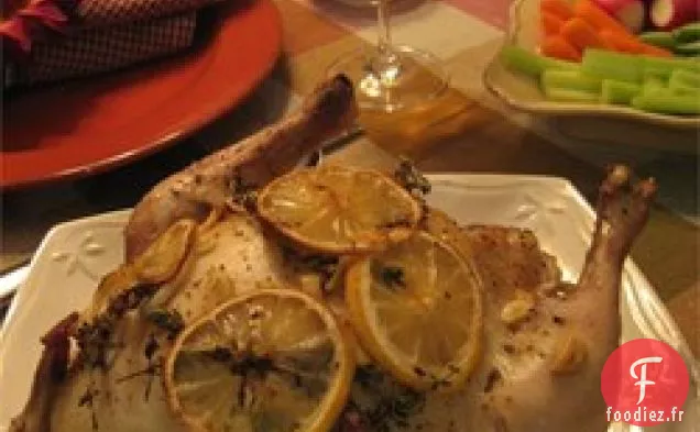 Poulet Rôti à l'Ail Humide