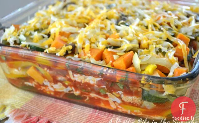 Lasagne Aux Tortillas de Légumes Rôtis
