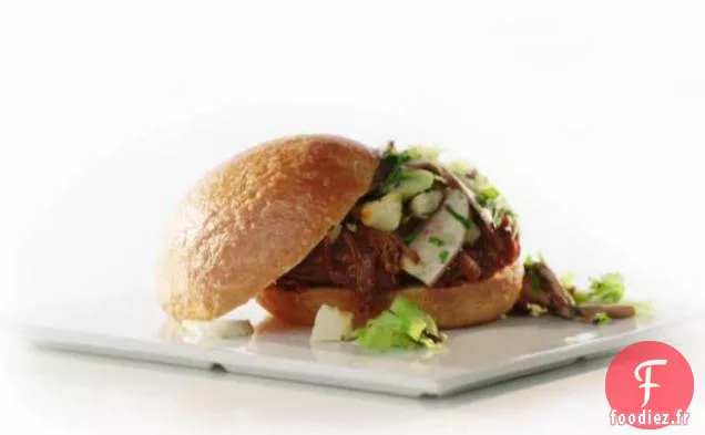 Sandwichs au Bœuf BBQ à la Moutarde et à la Cassonade