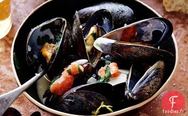 Moules Cuites à la Vapeur