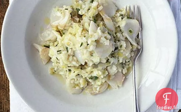 Risotto à l'Aiglefin Fumé et aux Poireaux
