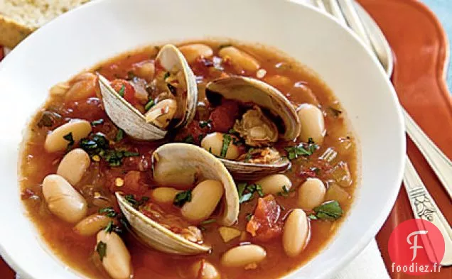 Palourdes Cuites à la Vapeur Fagioli