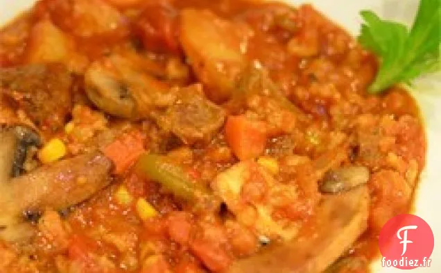 Soupe de Légumes Frais à la Mijoteuse - Boeuf- Orge