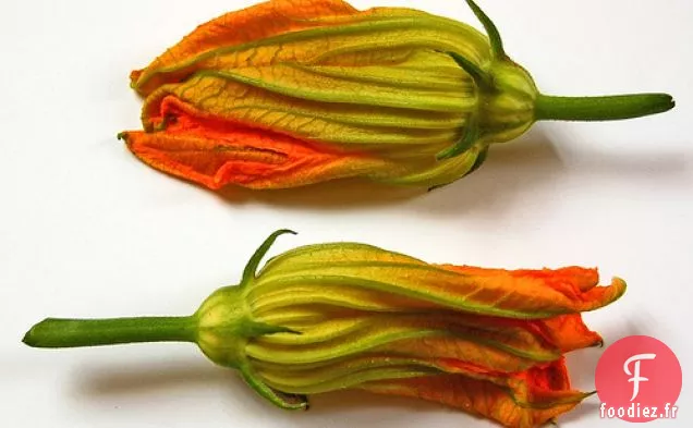 Fleurs de Courgettes Farcies à la Patate Douce