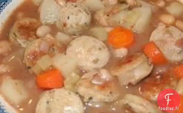 Soupe aux Saucisses et Haricots Blancs