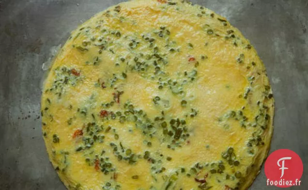 Frittata À La Fleur De Courge Et À L'Ail
