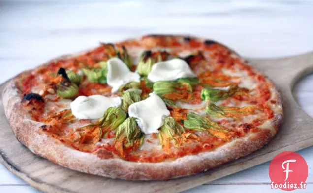 Pizza aux Fleurs de Courge