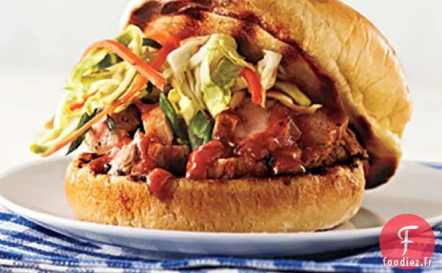 Sandwichs BBQ Rapides avec Salade de chou