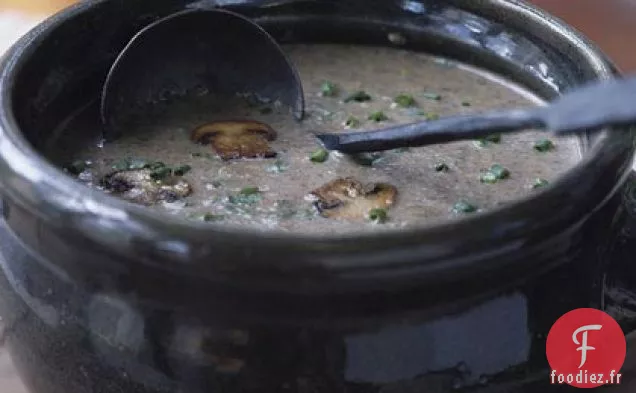 Soupe Crémeuse aux Champignons à l'Estragon