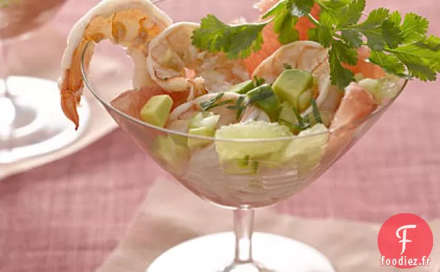 Rafraîchissement aux Crevettes aux Agrumes