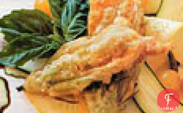 Fleurs De Courge Farcies Au Fromage Avec De La Courge Et Des Toas Rasés