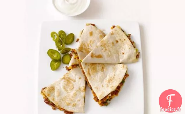 Quesadillas au Porc et à la Patate Douce