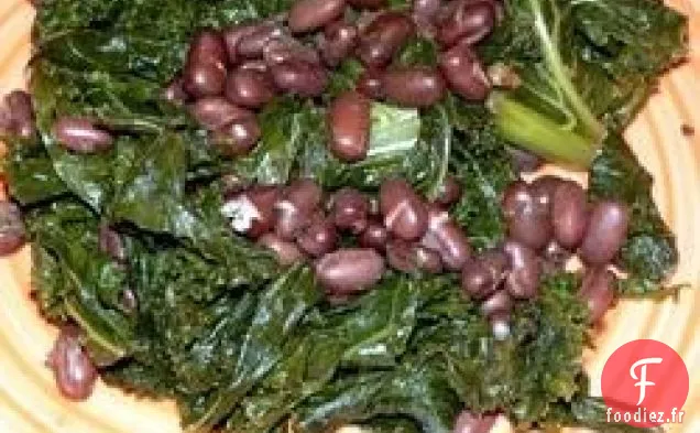 Chou Frisé Et Haricots Adzuki