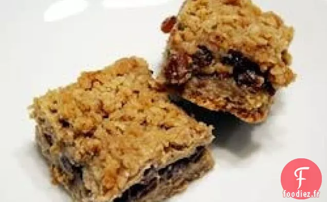 Barres de Crème Sure aux Raisins Secs
