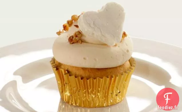 Cupcake au Cidre de Patate Douce avec Glaçage à la Guimauve