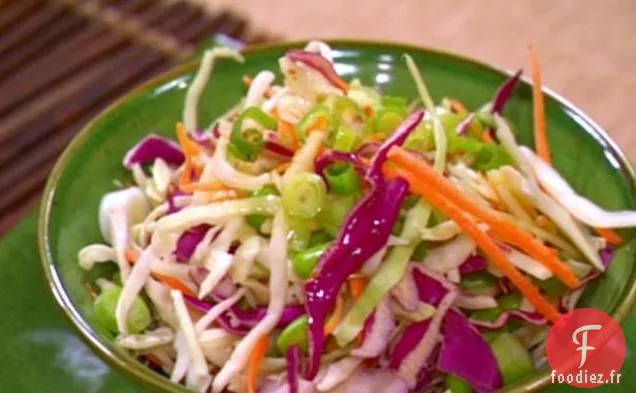 Salade d'Edamame et d'Échalotes avec Vinaigrette à l'Orange et au Citron Vert