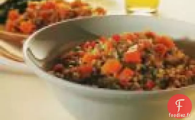 Pois Aux Yeux Noirs Et Riz Brun