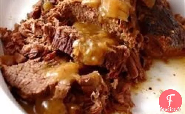 Rôti Rond de Fond avec Sauce à l'Oignon