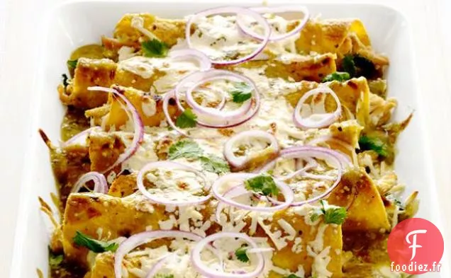 Enchiladas au Poulet et au Fromage