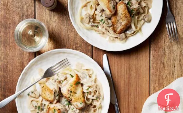 Poulet à la Sauce Marsala au Mascarpone à la Moutarde