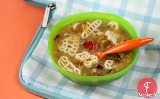 Recette De Soupe De Pâtes Aux Légumes (Idées De Déjeuner Pour Les Enfants)