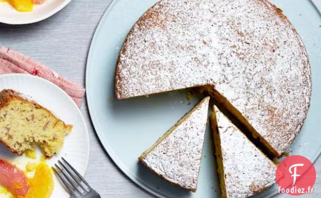 Gâteau À l'Huile d'Olive aux Amandes Et aux Agrumes