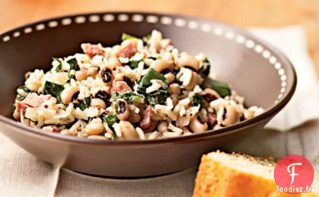 Hoppin' John aux Feuilles de Moutarde