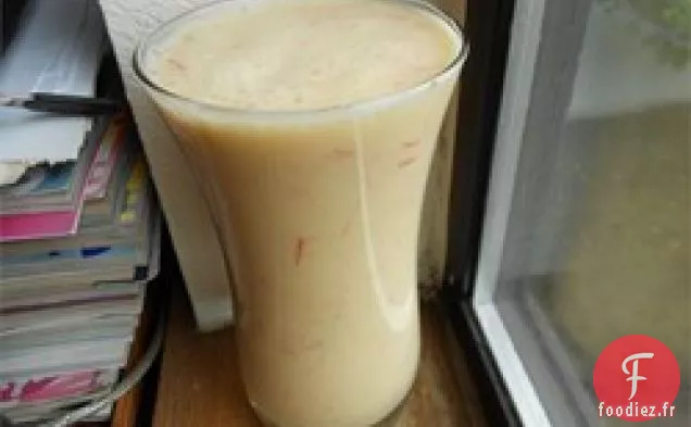 Smoothie à la Rhubarbe Rosée