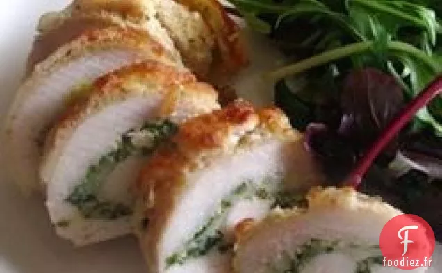 Rouleaux de Poulet au Fromage au Pesto