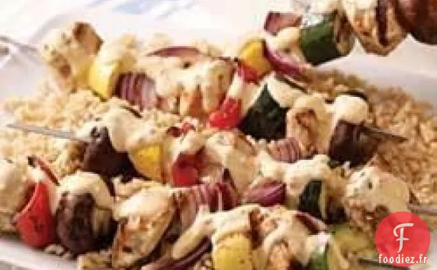 Brochettes de Poulet Tomate-Basilic