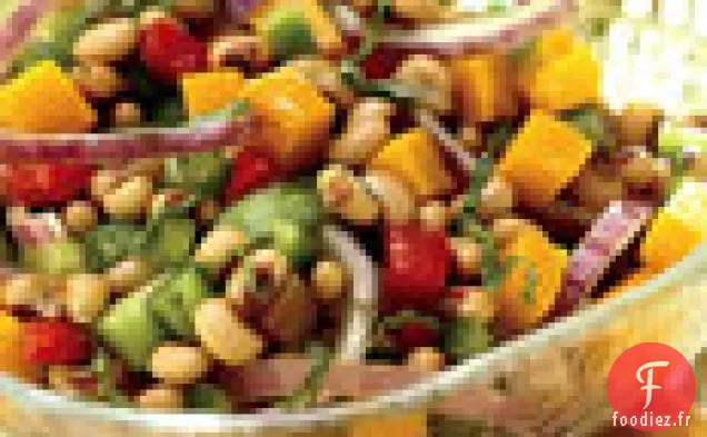 Salade de Pois et de Citrouille aux Yeux Noirs
