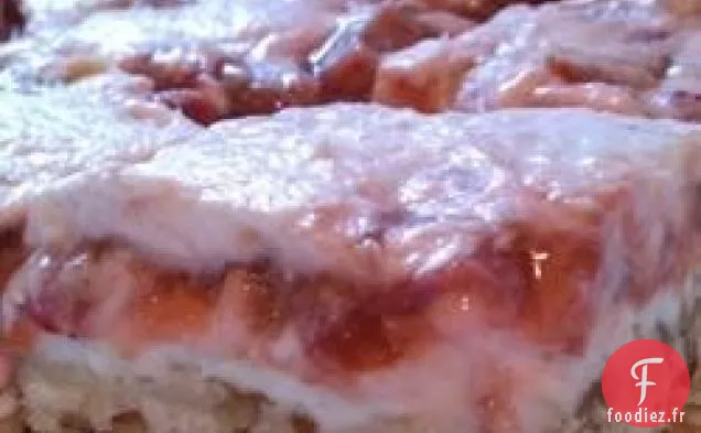 Barres Fraise-Rhubarbe et Crème