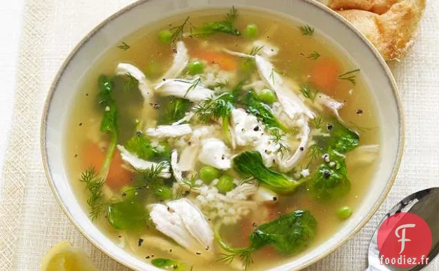 Soupe de Poulet et Pâtes à la Mijoteuse