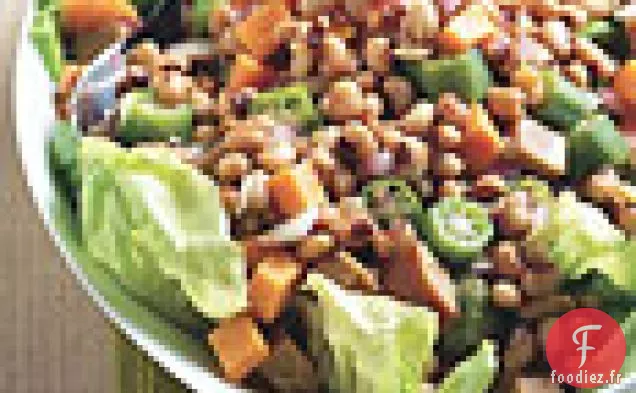 Salade Hoppin ' John avec Vinaigrette à la mélasse