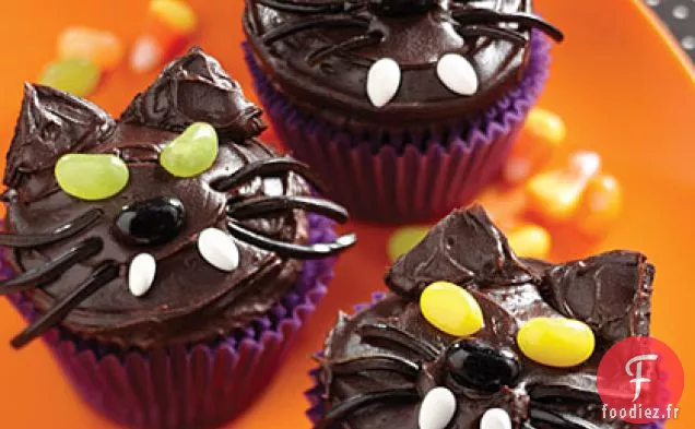 Cupcakes Noirs pour Chat Kitty
