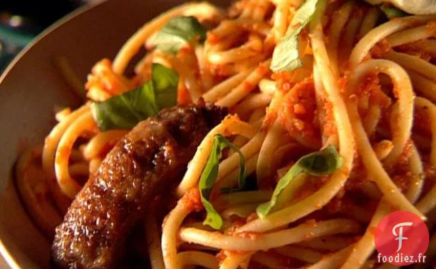 Bucatini Marinara à la Saucisse