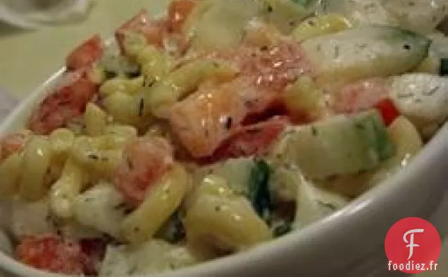 Salade de Pâtes au Concombre et à l'Aneth