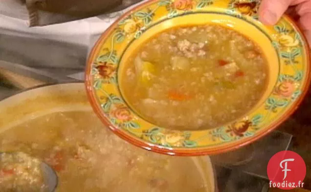 Minestrone avec Riz et Haricots: Minestrone di Riso e Fagioli
